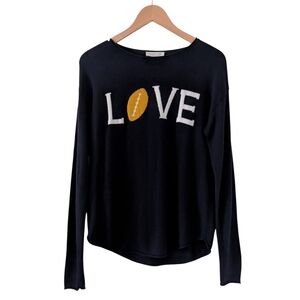 LOVE FOOTBALL🏈 Rachel Zoe Football Cashmere Blend Sweater Size Medium
